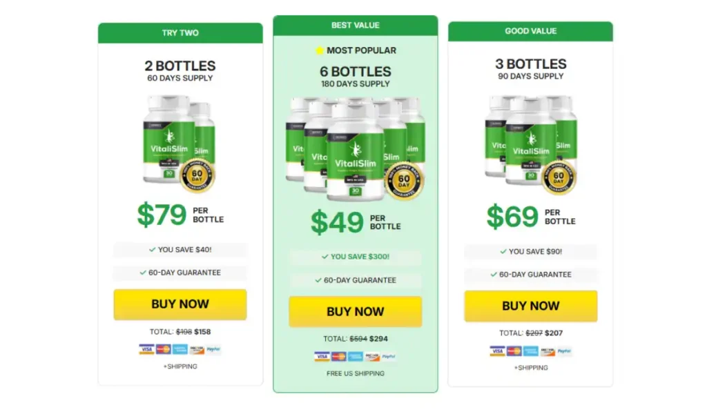 VitaliSlim pricing